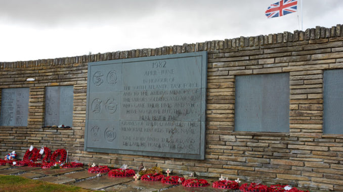 Gedenkstätte auf den Falklands