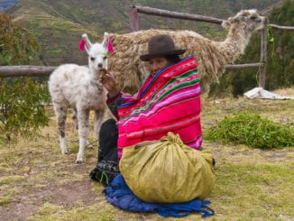 Frau in Peru